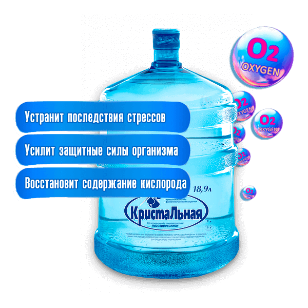 Бутыль питьевой воды Кристальная